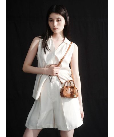 ウォッシャブルクールサテンショートパンツ／ウォッシャブル・接触冷感