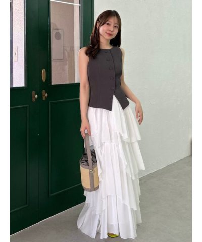 シアーティアードスカート