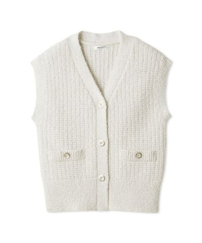 サマーツイードニットジレ