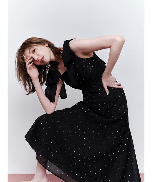 【CELFORD×MIKA】ショルダーリボン2wayワンピース CELFORD×MIKA】ショルダーリボン2wayワンピース（ワンピース