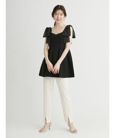 ストレートスキニースリットパンツ