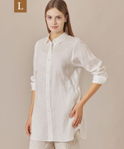 【L】【WEB・一部店舗限定】ラミーツイルカラーシャツ