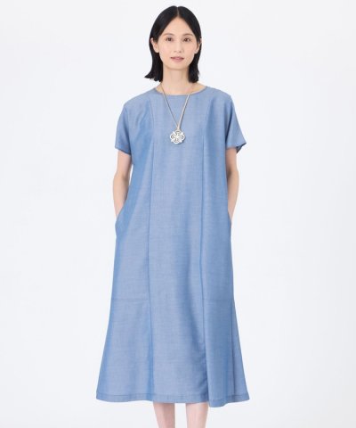 【ウォッシャブル】シャルマンダンガリーワンピース