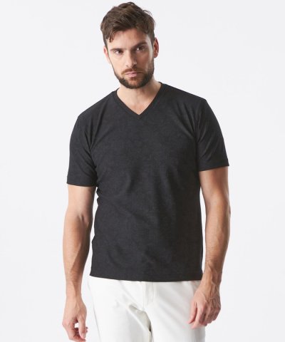 メッシュシャドーボーダーカットソー