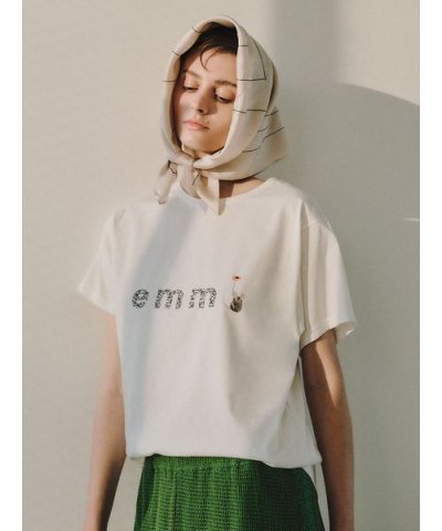 【emmi×Leo Lionni】emmiロゴグラフィックＴシャツ