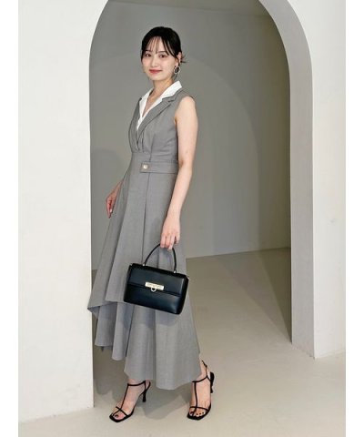 レイヤードカラーワンピース