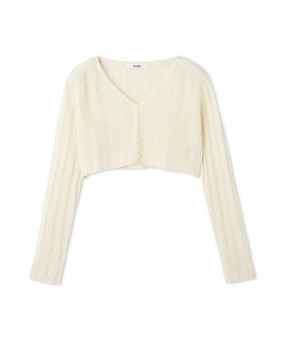 リブシアーカーディガン