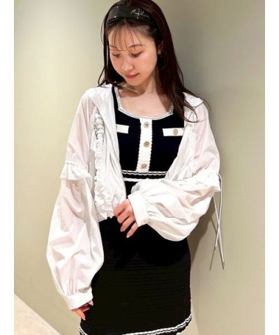 【LILY BROWN×MARY QUANT】UVカットフリルシアーブルゾン/接
