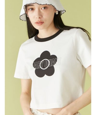 【LILY BROWN×MARY QUANT】グリッターロゴリンガーTシャツ
