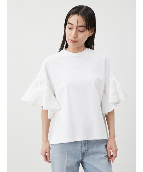 Mila Owen ミラオーエン　カットソー　白　1 グラフィックフォトTシャツ(Tシャツ)｜トップス｜Mila Owen