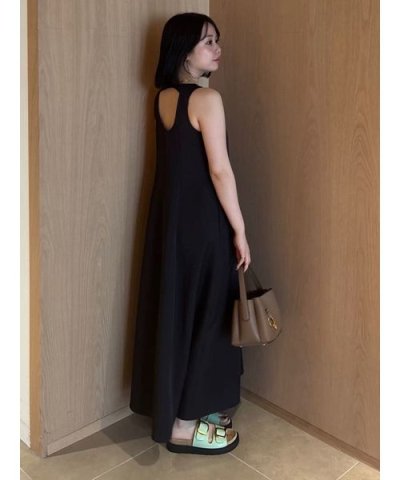 ドライタッチサテンソリッドワンピース