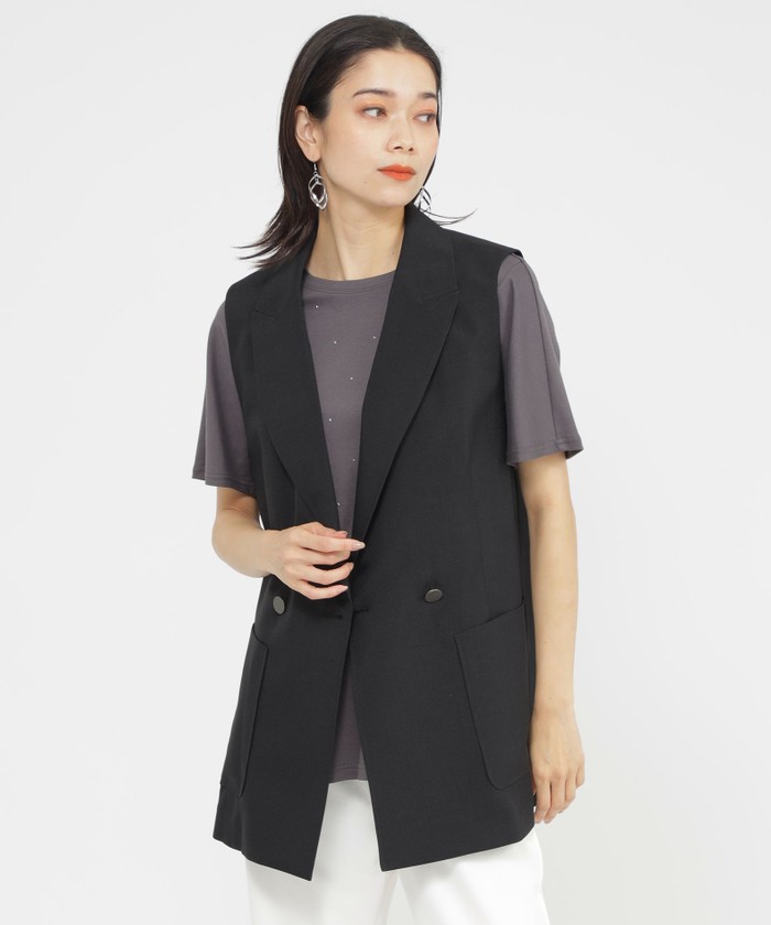 ブラック系｜ジレ・ベスト｜EVEX by KRIZIA(エヴェックス バイ