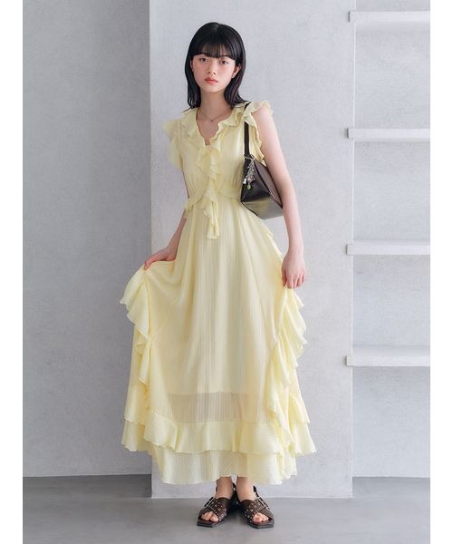ラッフルフリルフレアワンピース(508237627)｜阪急百貨店公式通販
