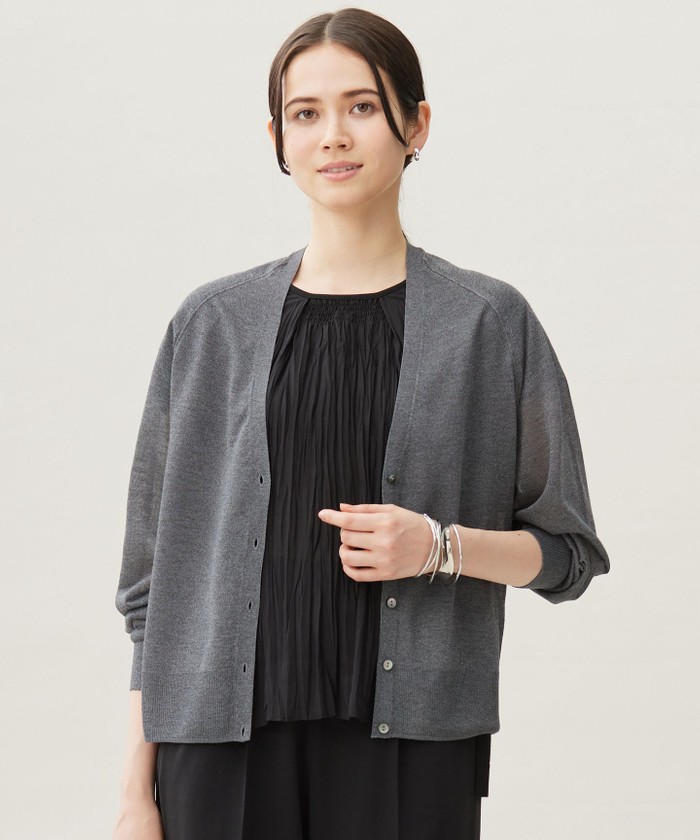 グレーカーディガンik様 el conductorH - 【24AW】シャギー ニット ペンタグラム カーディガン