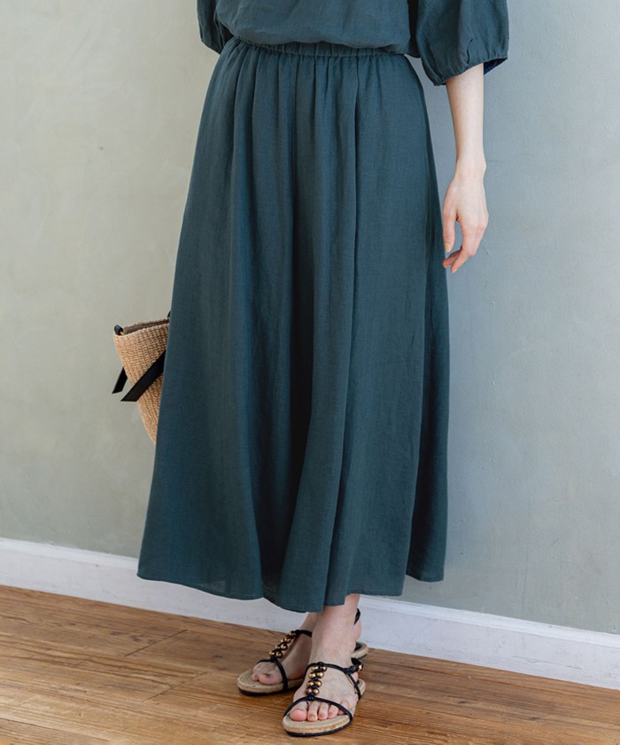 センソユニコ　あん吉　ガウチョパンツ　パンツ ブラウン・青・緑模様 センソユニコ あん吉 ガウチョパンツ パンツ ブラウン・青・緑模様