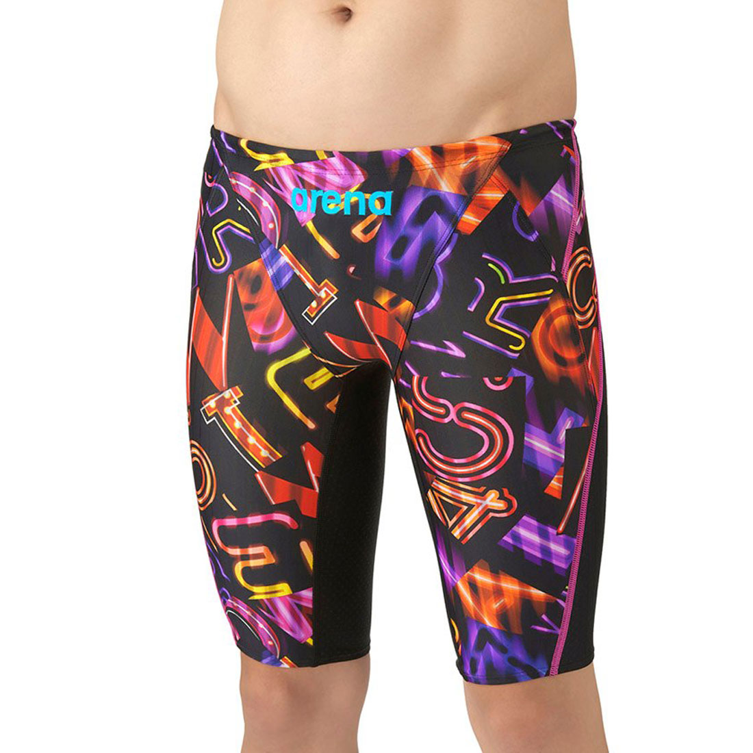 arena(ings) アリーナ arena 【競泳水着】レーシングスパッツ ブラック系1 R130 arena(ings) アリーナ arena 【競泳水着】レーシングスパッツ ブラック系1 R130