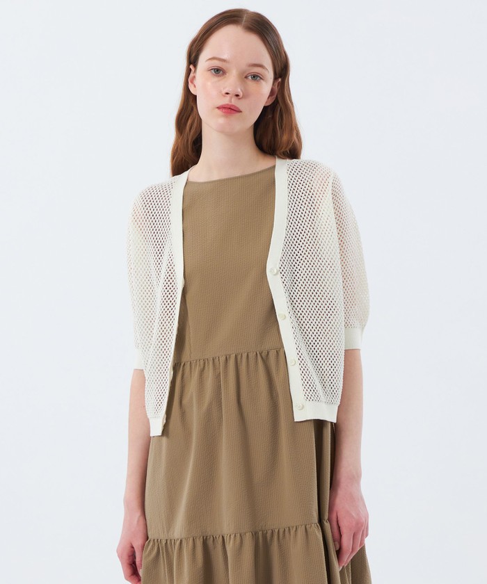 美品　マッキントッシュフィロソフィー　ニット　サイズ38 メッシュニットカーディガン(トップス)｜MACKINTOSH PHILOSOPHY