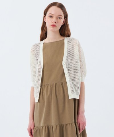 メッシュニットカーディガン