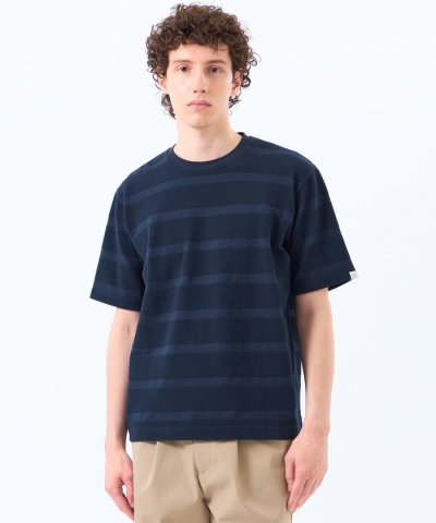 ポップコーンシャドーボーダー クルーネックTシャツ