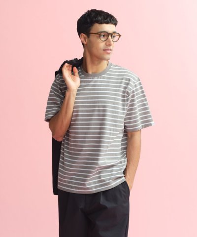 ポップコーンボーダー クルーネックTシャツ