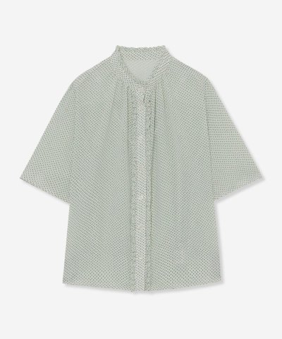 フラグメントプリントブラウス