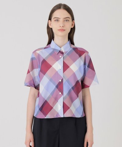クレストブリッジチェックカラミクロスシャツ