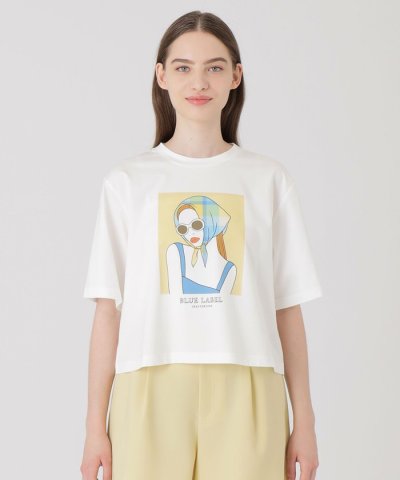 【星陽子コラボ】ピマコットンプレーティング天竺イラストワイドTシャツ