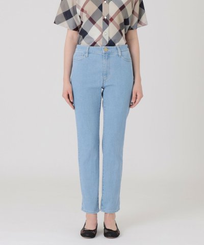 ストレッチデニムストレートパンツ