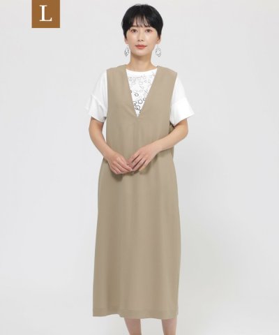 【L】【接触冷感】【防しわ】【防透け】【ウォッシャブル】ドライタッチジャンパース