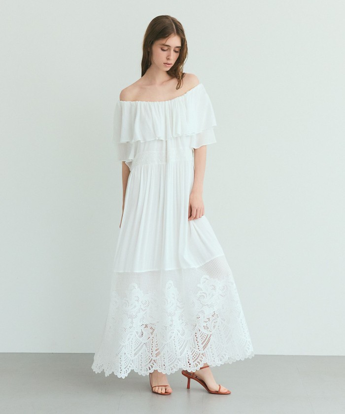 GRACE CONTINENTAL チュールメッシュマキシワンピース 20,000～¥29,999