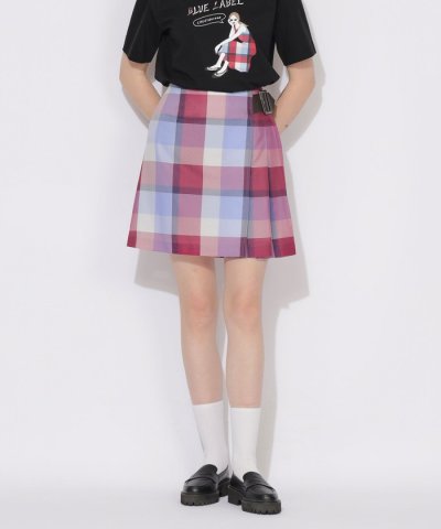 【原宿・WEB限定】クレストブリッジチェックカラミクロスミニスカート