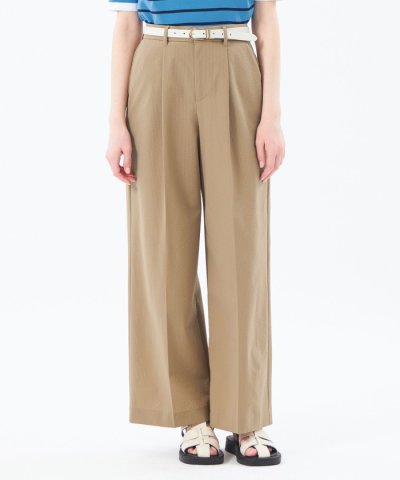 【予約販売】サマーサッカータックワイドパンツ