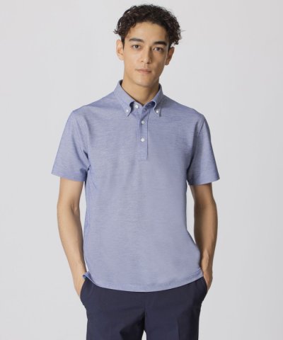 【クールビズ/防シワ/吸水速乾】パリネ鹿の子ポロシャツ