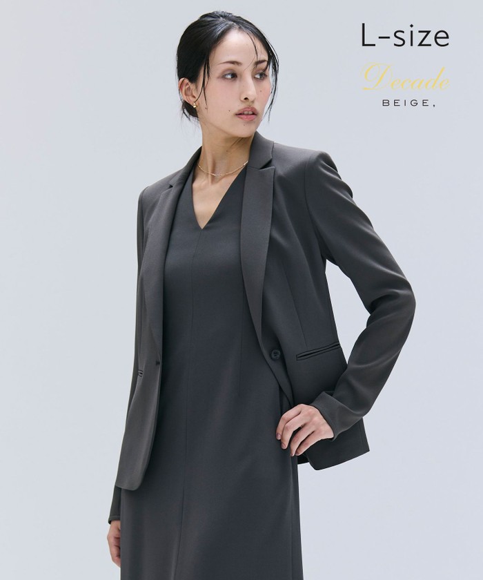 BEIGE 【洗える・L−size】CINDY / テーラードジャケット C. GRAY 10 BEIGE 【洗える・L−size】CINDY / テーラードジャケット C. GRAY 10