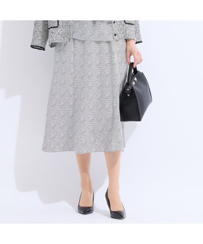 【セットアップ対応】ウォッシャブル幾何プリントスカート