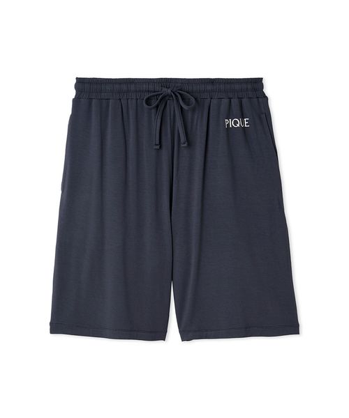 HOMME】【接触冷感】カラーレーヨンロゴハーフパンツ(508329134