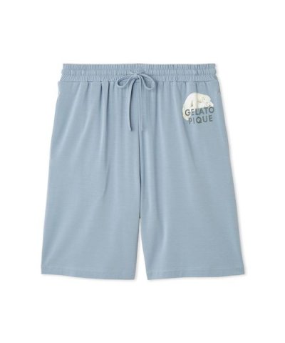 【HOMME】レーヨンクッキーアイスサンドハーフパンツ