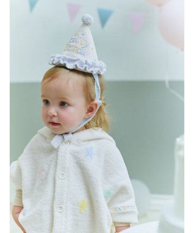 【BABY】エアリーモコカラフルスターポンチョ