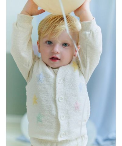 【BABY】エアリーモコカラフルスターベスト