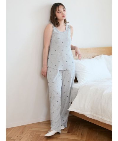 星柄ワッフルロングパンツ