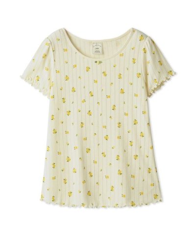 リトルローズ柄針抜きプルオーバー