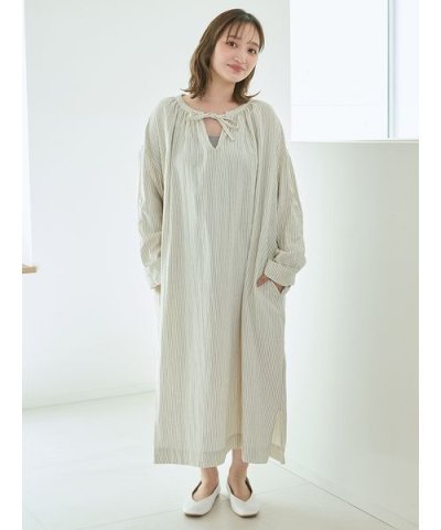 ガーゼストライプワンピース