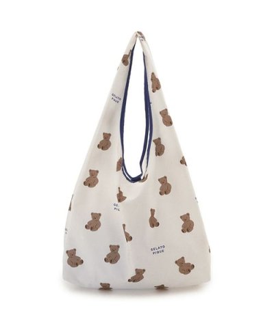 ベア柄エコバッグM