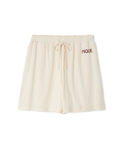 【接触冷感】カラーレーヨンロゴショートパンツ