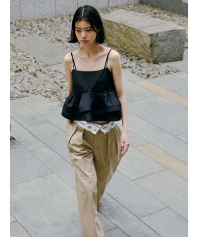 【FRAY I.D｜Dickies】ツータックワイドツイルパンツ