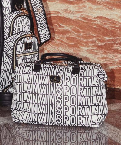 ランバン スポール LANVIN SPORT ロゴデザインボストンバッグ