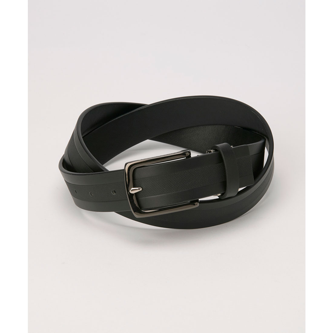 LANVINSPORT ランバン スポール LANVIN SPORT ラインエンボスデザインベルト【サイ ブラック F LANVINSPORT ランバン スポール LANVIN SPORT ラインエンボスデザインベルト【サイ ブラック F