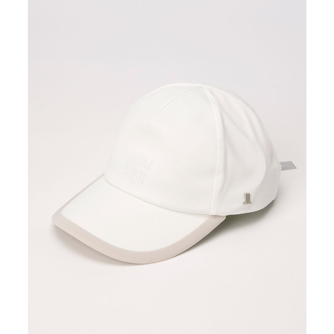 LANVINSPORT ランバン スポール LANVIN SPORT ロゴエンボスキャップ【リボン取り外 ホワイト F LANVINSPORT ランバン スポール LANVIN SPORT ロゴエンボスキャップ【リボン取り外 ホワイト F