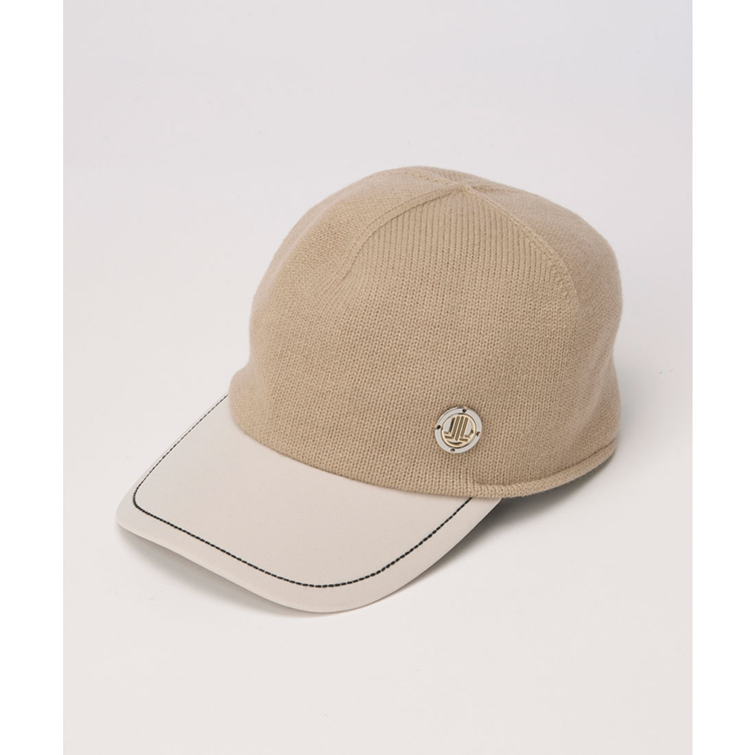 LANVINSPORT ランバン スポール LANVIN SPORT ツバ付きニットキャップ ベージュ F LANVINSPORT ランバン スポール LANVIN SPORT ツバ付きニットキャップ ベージュ F