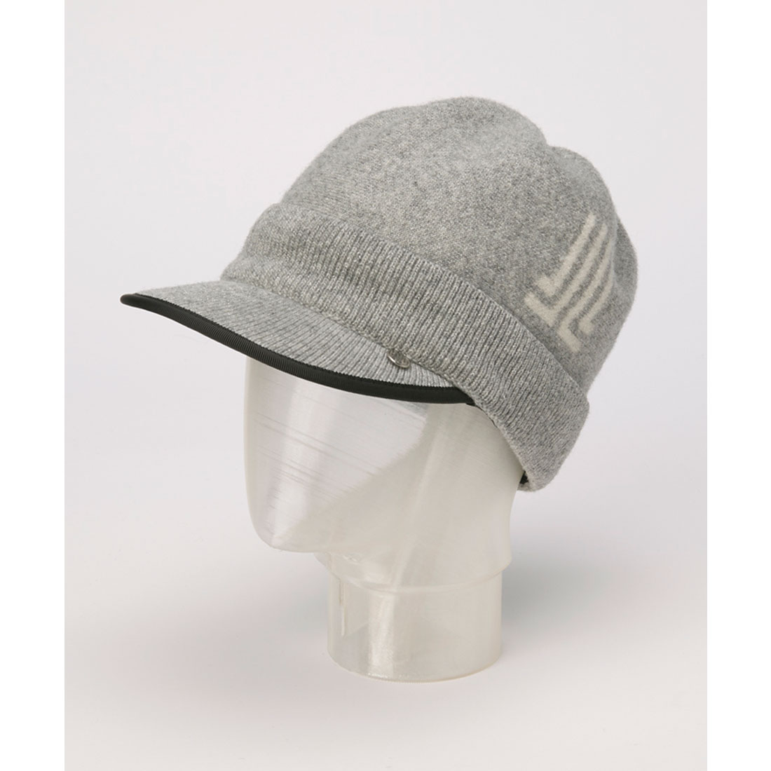 LANVINSPORT ランバン スポール LANVIN SPORT ツバ付きソフトラメニットキャップ グレー F LANVINSPORT ランバン スポール LANVIN SPORT ツバ付きソフトラメニットキャップ グレー F